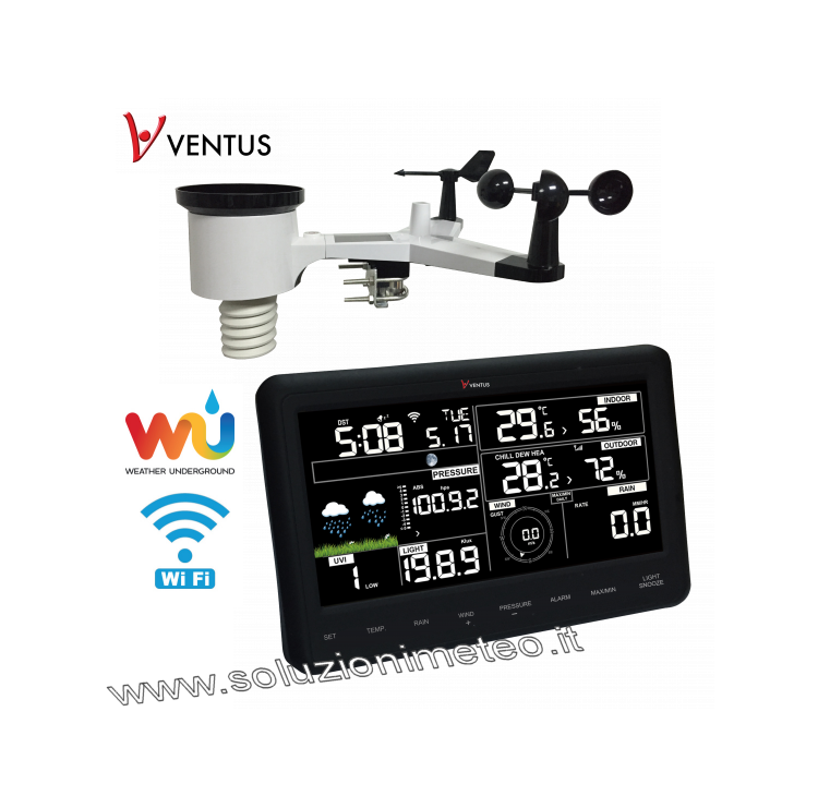 NEW* Stazione meteo Ventus W830 con connessione WiFi a wunderground -  Soluzioni Meteo