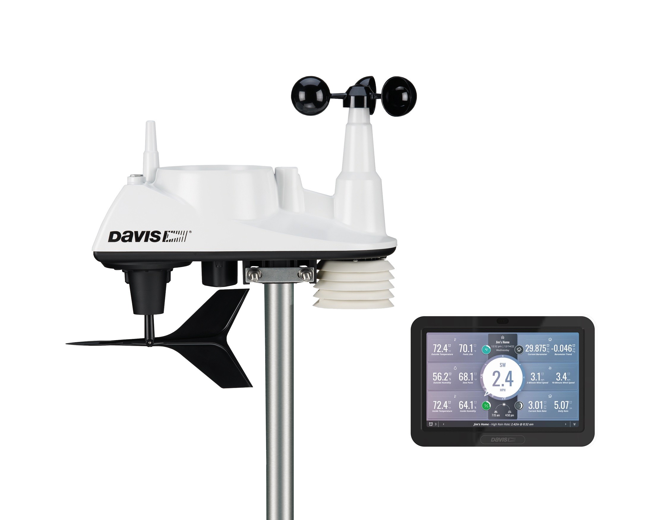 Stazione meteo Davis Vantage VUE wireless completa - Include nuova consolle  weatherlink DW-6242EU - Soluzioni Meteo